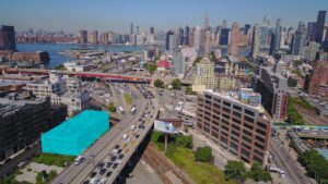 Aerial view of Queens from Hunter's Point
