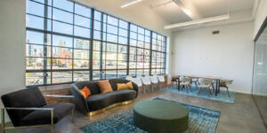Shared office space at the Cardinal Building